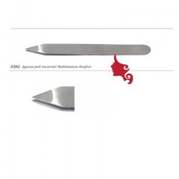 Pinzetta Elettronic 382 Wal Solingen a Punta peli incarniti