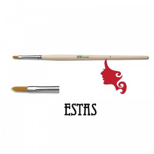 Pennello Nails per Gel Lingua di Gatto 3 Estas 34739