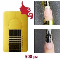 Cartine Ricostruzione Gel / Acrilico ORO 500 pz Lady Nails