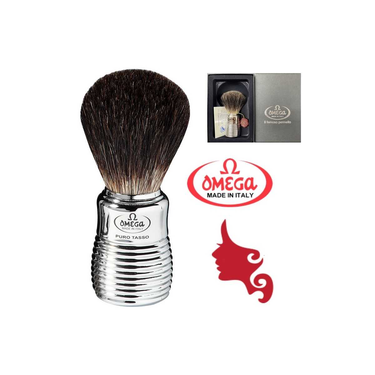 Pennello Barba Omega 6113 Setola in TASSO