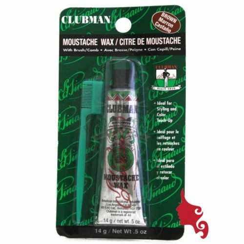 CLUBMAN PINAUD Cera Baffi Colorata 14 gr BROWN