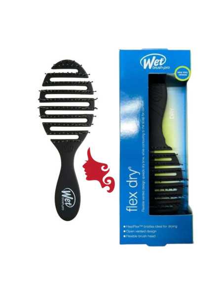 Spazzola PRO FLEXI DRY Wet Brush NERO