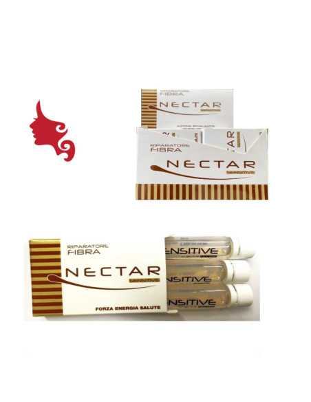 NECTAR Sensitive Riparatore fibra 3 Fiale Sweet Rigenerante Volumizzante Effetto Immediato