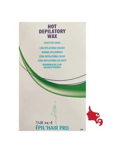 Ceretta Depilatoria SIBEL a caldo in Panetto 1 kg Verde Azulene