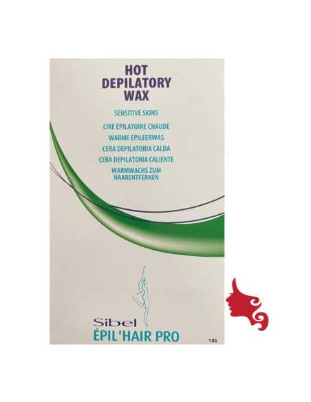 Ceretta Depilatoria SIBEL a caldo in Panetto 1 kg Verde Azulene