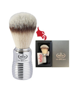 Pennello Barba Omega 46113 HI-BRUSH In Fibra Sintetica Effetto Tasso