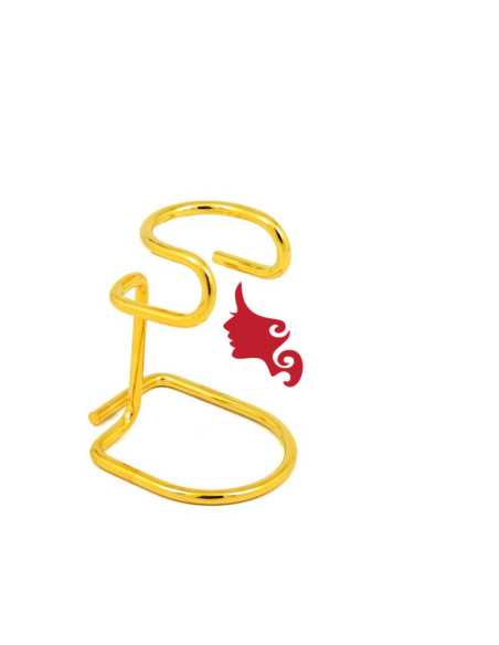 Supporto Pennello Barba ORO Omega in Acciaio