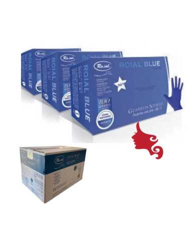 Guanti NITRILE Blue 5 Stelle Roial 100 pz PROMO 10 scatole