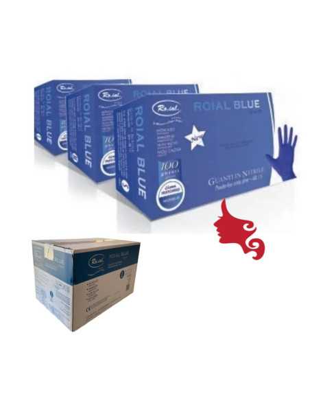 Guanti NITRILE Blue 5 Stelle Roial 100 pz PROMO 10 scatole