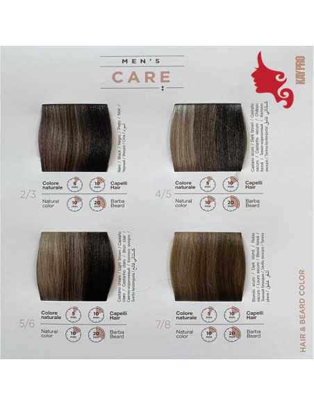 MEN'S CARE Colorazione Capelli e Barba 2x50 ml Kay Pro