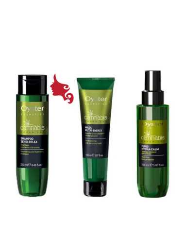 CANNABIS Green Lab KIT Prova Shampoo - Mask - Fluid 3 pezzi Oyster