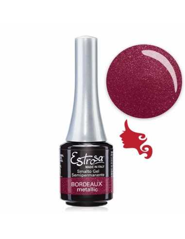 ESTROSA Smalto Gel Semipermanente 7 ml 7495 BORDEAUX metallic