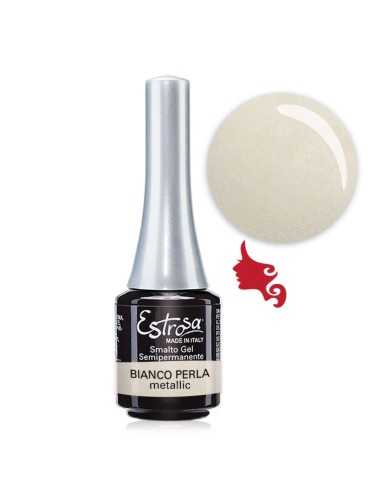 ESTROSA Smalto Gel Semipermanente 7 ml 7812 BIANCO PERLA metallic
