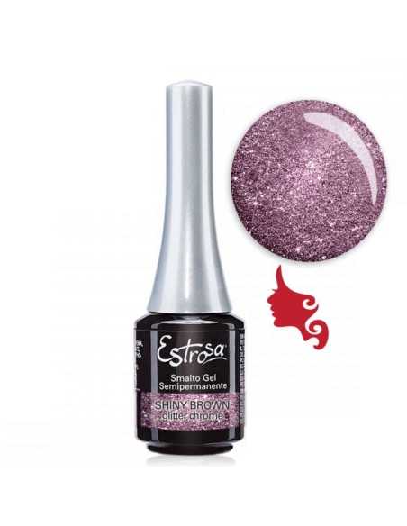 7894 SHINY BROWN glitter chrome
