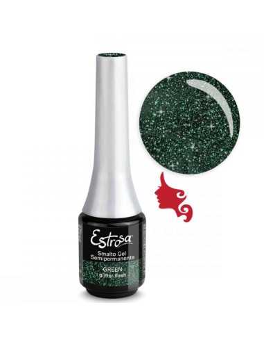 7991 GREEN glitter flash