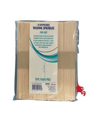 Spatola Legno Stretta Sibel 50 pz Spatoline Viso e Sopracciglia Ceretta