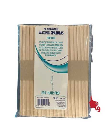 Spatola Legno Stretta Sibel 50 pz Spatoline Viso e Sopracciglia Ceretta