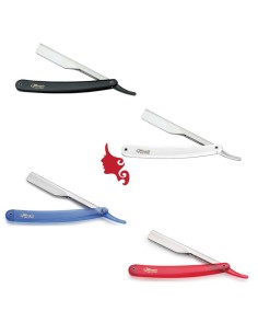 MAGIC Rasoio Rifiniture Mezza Lama Manico in Plastica Shavette Light