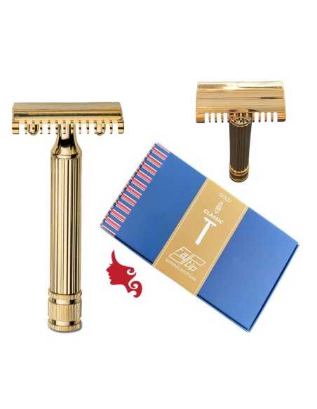 FATIP Rasoio Barba Il Grande Classic GOLD Pettine Aperto