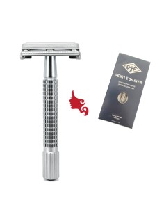 G&F BE GENTLE SHAVER Rasoio Barba Cromato Opaco