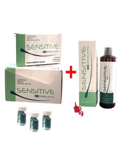 PROMO SENSITIVE 24 Fiale Anticaduta + Shampoo Sweet Cellule Staminali Vegetali