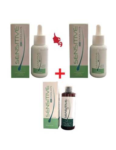 PROMO SENSITIVE 2 Lozione Anticaduta 100ml + Shampoo Sweet Cellule Staminali Vegetali