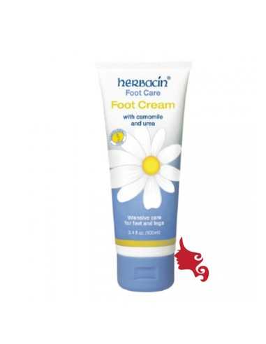 Foot Cream Herbacin 100 ml Crema Piedi Idratante e Rigenerante Profonda